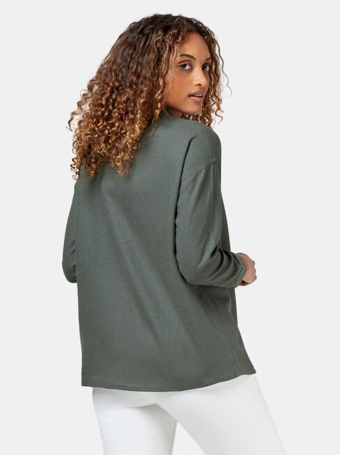Bonnie Oversize Shirt, Green, hi-res