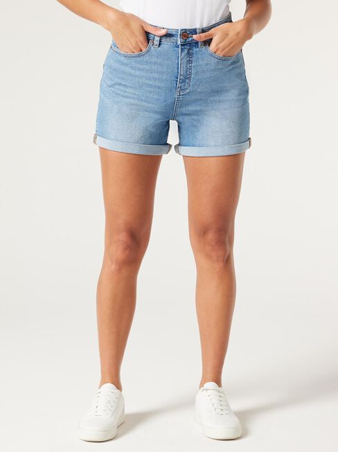 Alexa Boyfriend Short, Bright Blue, hi-res