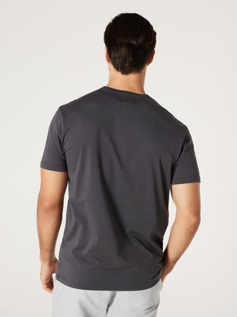 SS Emmett Print Crew Tee, Charcoal, hi-res