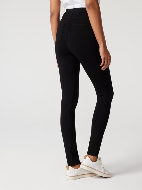 Talia Ponte Pant, Black, hi-res