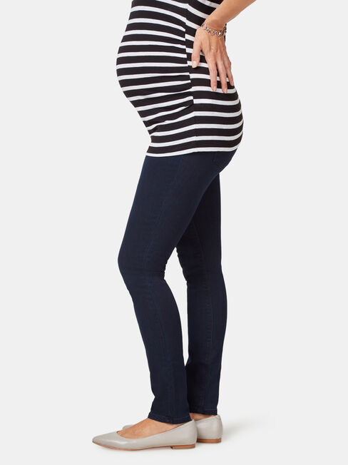 Maternity Skinny jeans Indigo Ink, Dark Indigo, hi-res