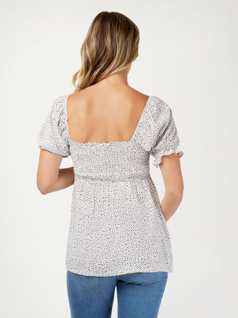 Bonnie Shirred Maternity Top, Multi, hi-res