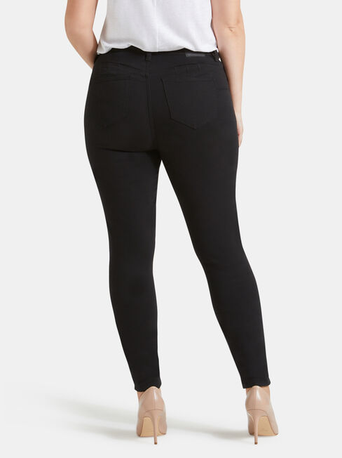 Curve Butt Lifter Skinny Jeans, Black, hi-res