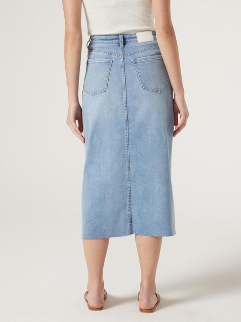 Missy Denim Midi Skirt, Blue, hi-res