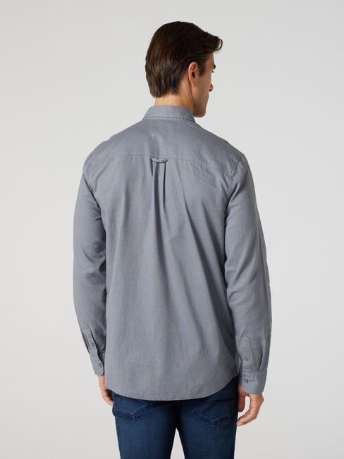 LS Brody Textured Shirt, Steel Marle, hi-res