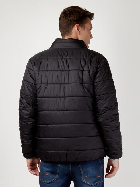 Cutler Puffer Jacket, Black, hi-res