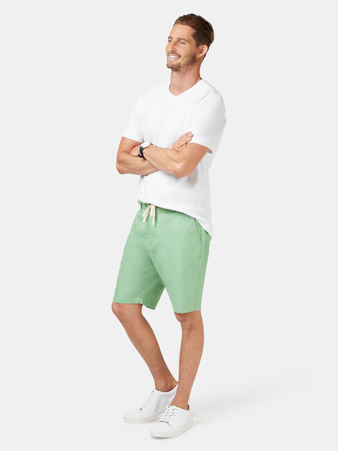 Jones Tie Front Short, Green, hi-res
