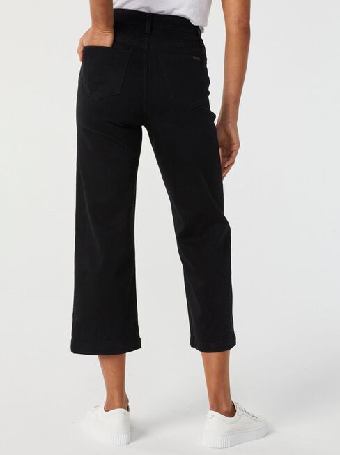 Kelsey Relaxed Capri, Black, hi-res
