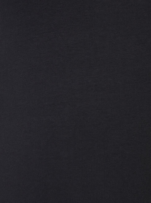 Natalie Basic Long Slv Top, Black, hi-res