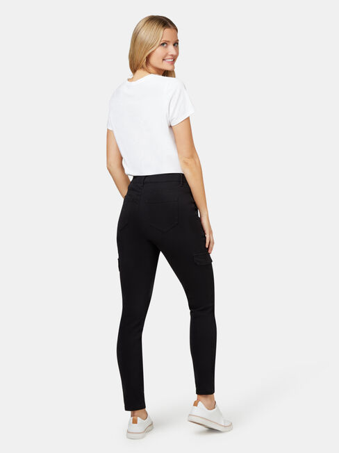 Frankie Utility Pant, Black, hi-res