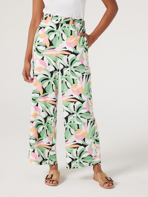 Joy Wide Leg Pant, Broadleaf Palm, hi-res