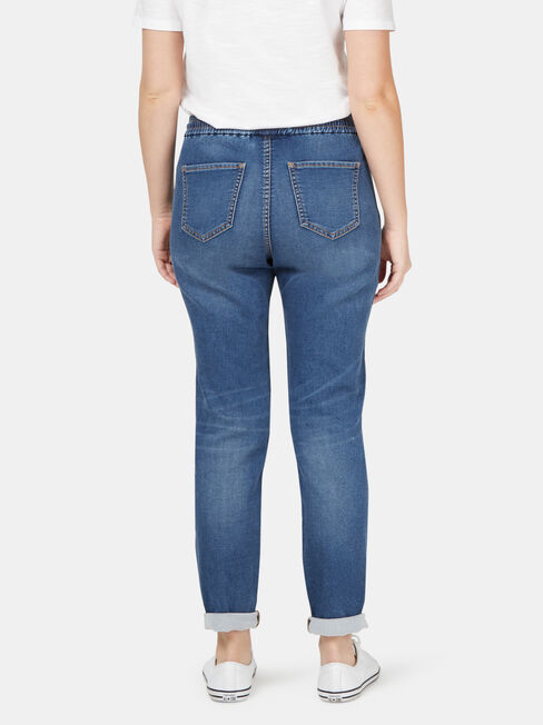 Amy Luxe Jogger, Mid Indigo, hi-res