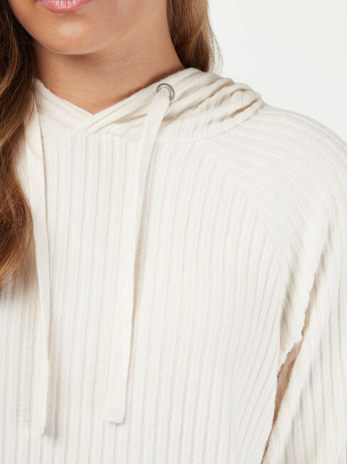 Khloe Soft Touch Hoodie, White, hi-res