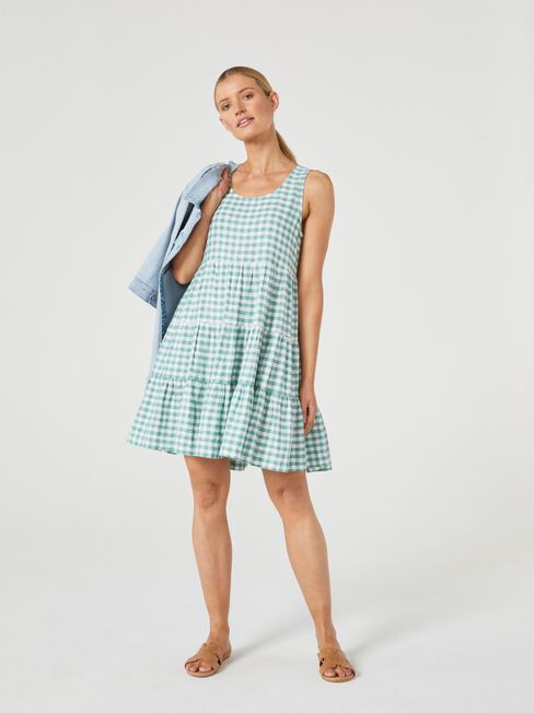 Georgia Dress, Green, hi-res