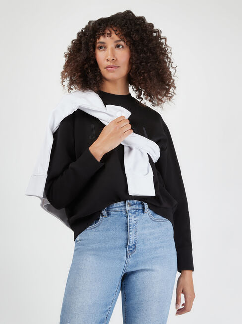 J-Luxe Sweat, Black, hi-res