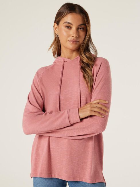 Kendal Soft Touch Hoodie, Dusty Pink, hi-res