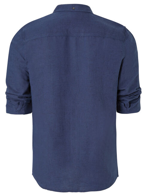 Bronson Long Sleeve Textured Shirt, Blue, hi-res
