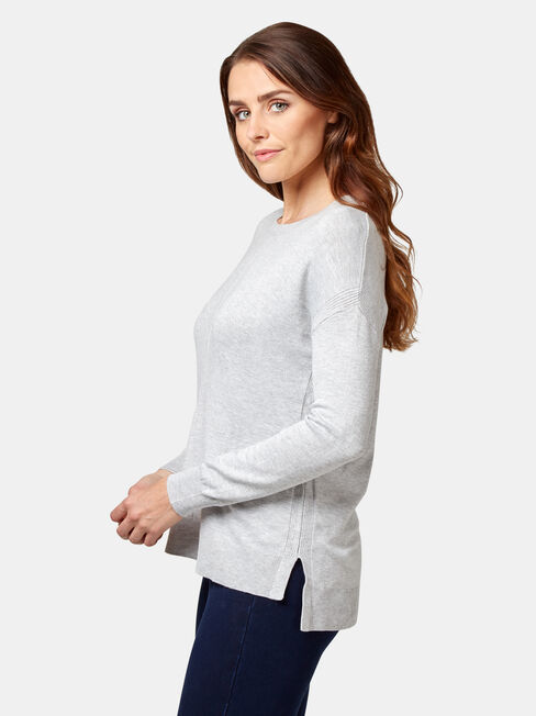 Sarah Knit Pullover, Grey, hi-res