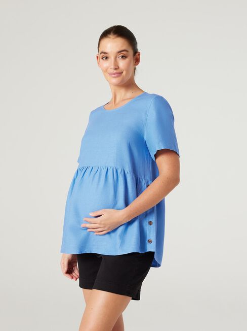 Gracie Side Button Maternity Top