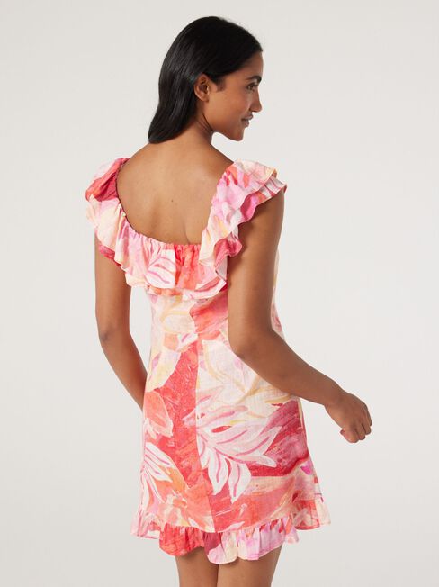 Loreli Frill Dress, Summer Sunset, hi-res