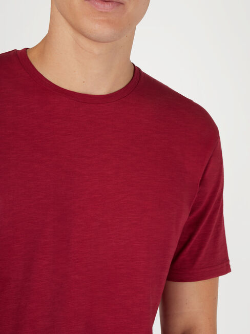 SS Pablo Slub Basic Tee, Ruby, hi-res