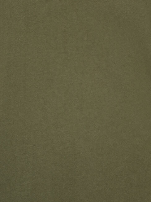 Curve Hem Crew Tee, Green, hi-res