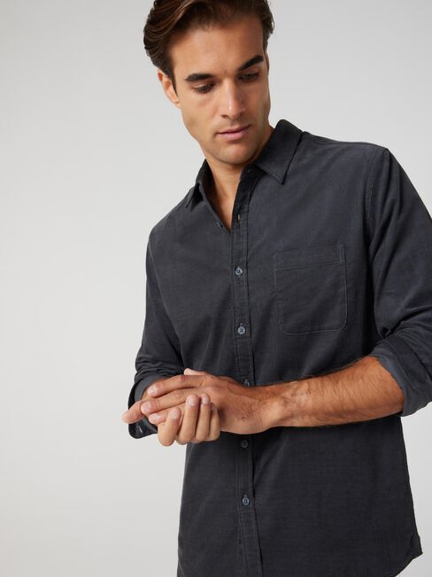 LS Jamie Corduroy Shirt, Grey, hi-res