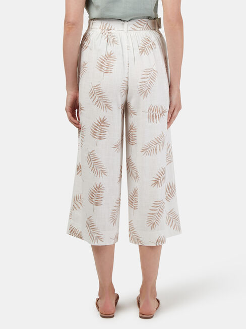 Beth Wide Leg Pant, White, hi-res