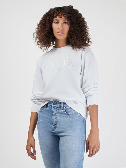 J-Luxe Sweat, White, hi-res
