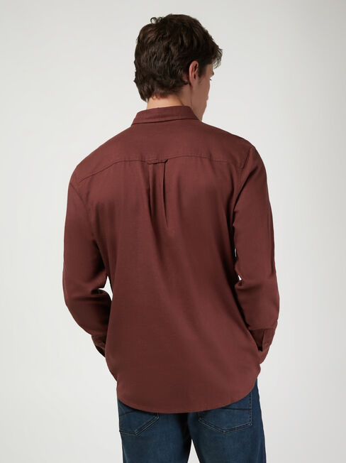 LS Brody Textured Shirt, Red, hi-res