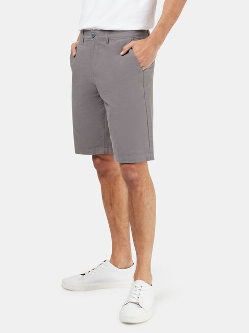 Hayden Textured Chino Short, Grey, hi-res