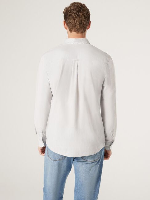 Brody Textured Long Sleeve Shirt, Grey, hi-res