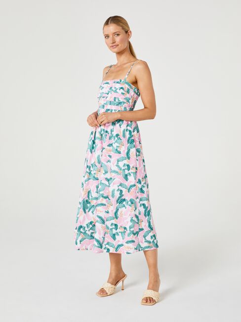 Crystal Strapless Dress, Print, hi-res