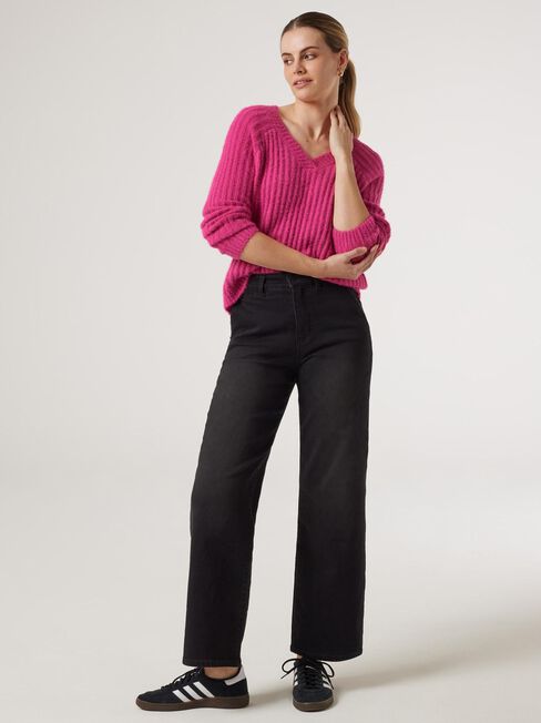 Faye Fluffy Knit, Pink Glo, hi-res