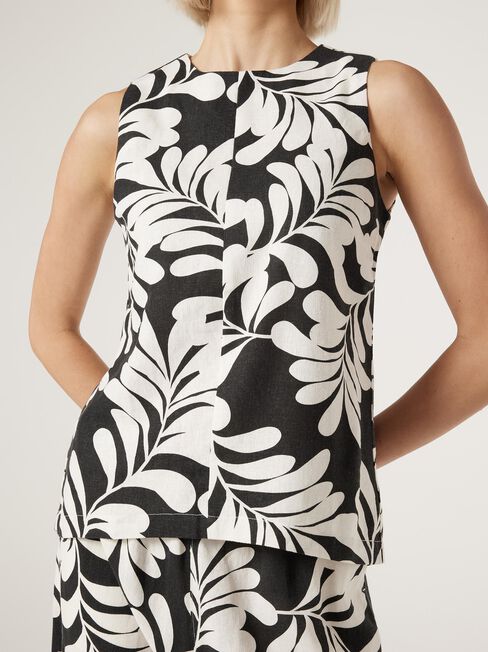 Cora Classic Linen Tank, , hi-res