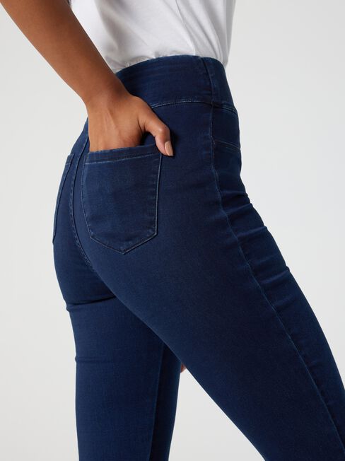 Tessa Luxe Flare Jeans, Dark Indigo, hi-res