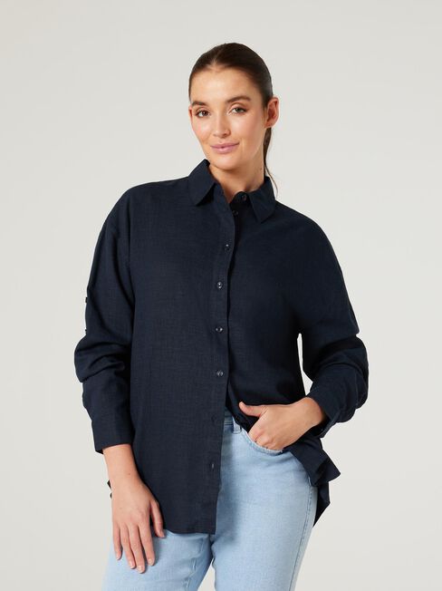 Rudi Relaxed Shirt, Blue, hi-res
