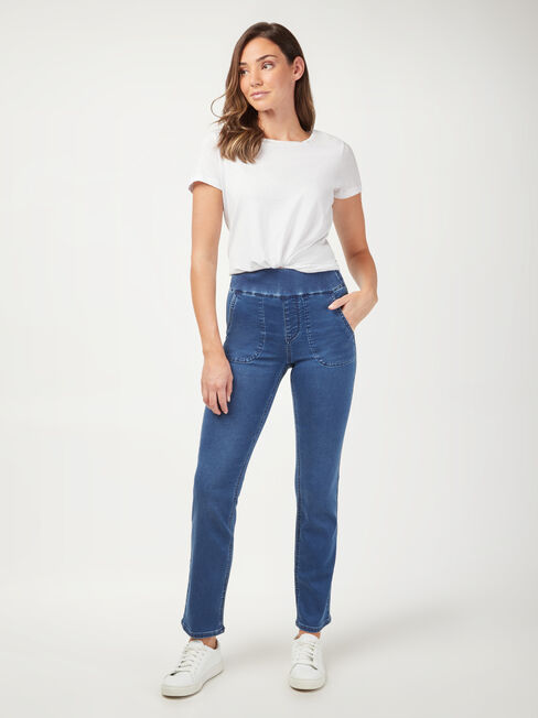 Tessa Luxe Slim Straight Jeans, VintageWash, hi-res