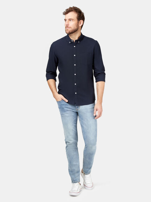 Peyton Long Sleeve Oxford Shirt, Blue, hi-res