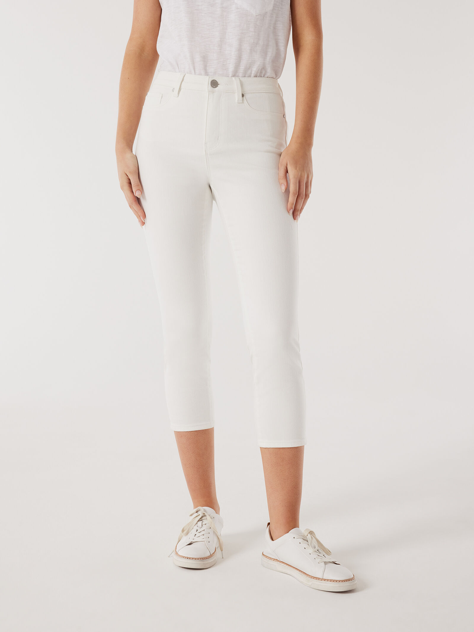 White best sale jeggings capri