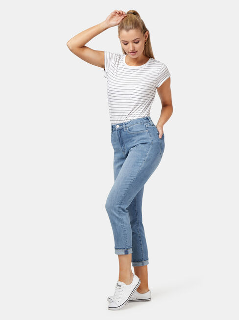 Ava Mom Jean, Light Indigo, hi-res