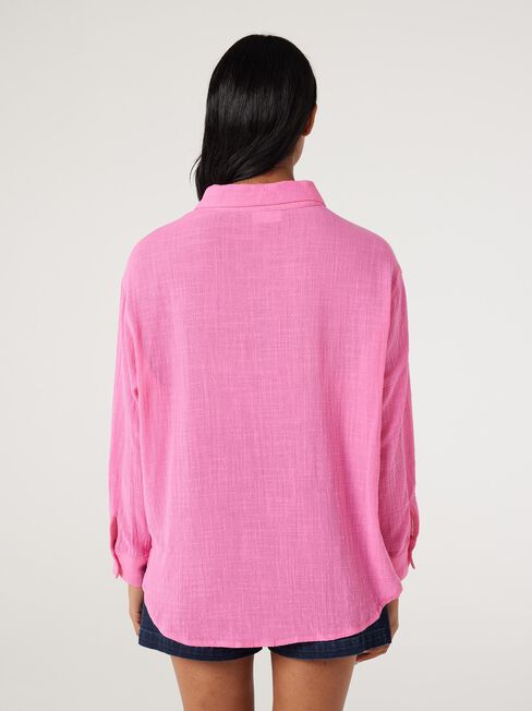 Cara Cheesecloth Shirt, Pink, hi-res