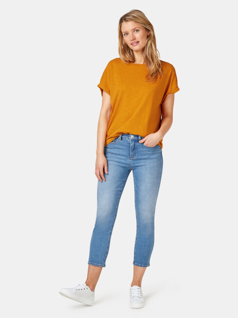 Drop Shoulder Tee, Inca Gold, hi-res