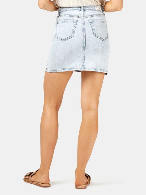 Alexa Vintage Denim Skirt, Blue, hi-res