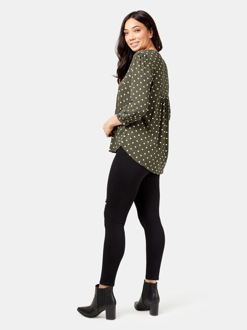Aria Blouse, Green, hi-res
