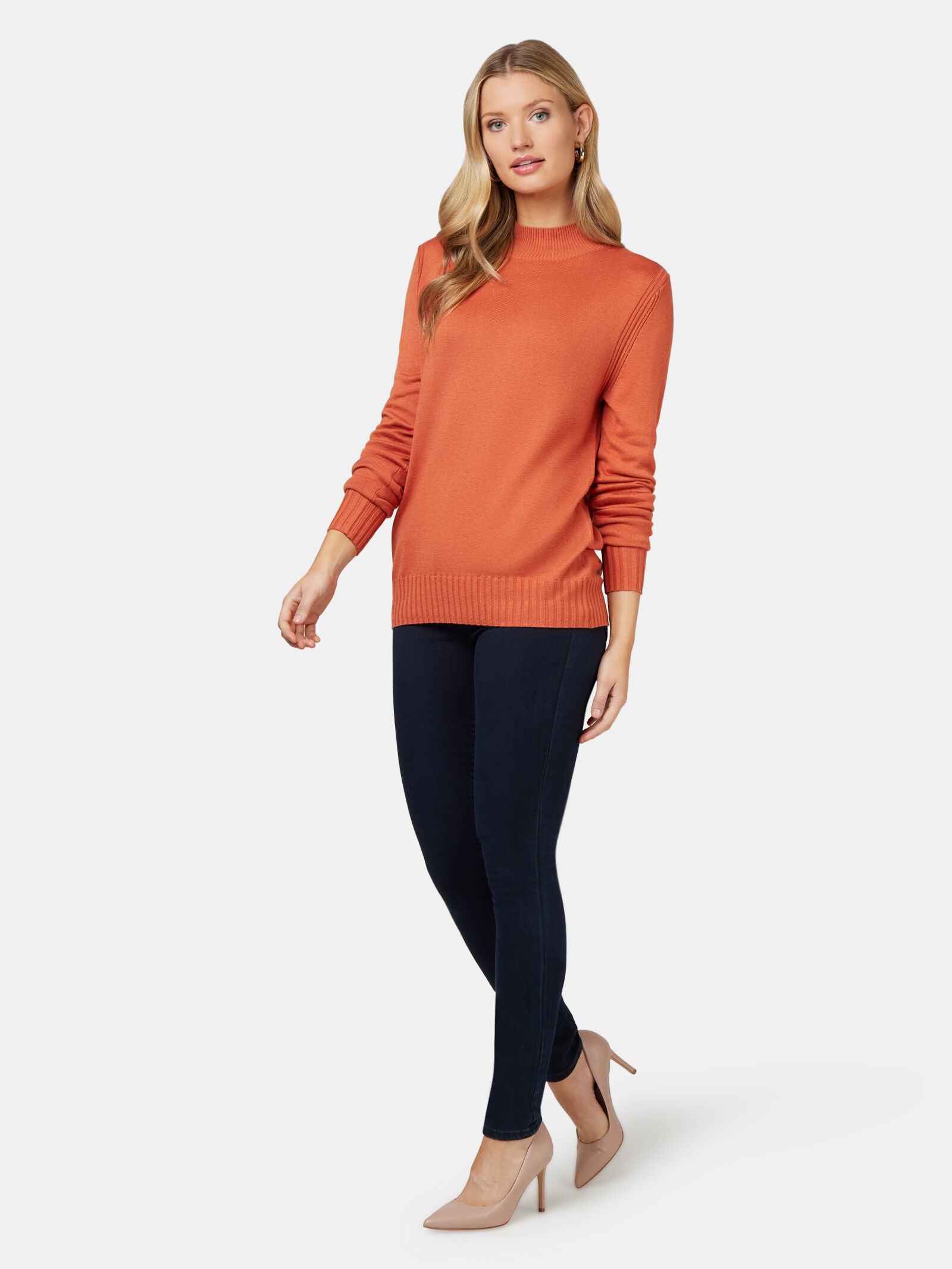 Kara Essential Funnel Neck Pullover