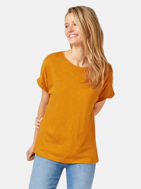 Drop Shoulder Tee, Inca Gold, hi-res