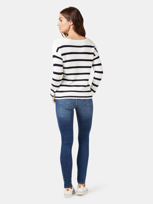 Grace Stripe Knit, Stripe, hi-res