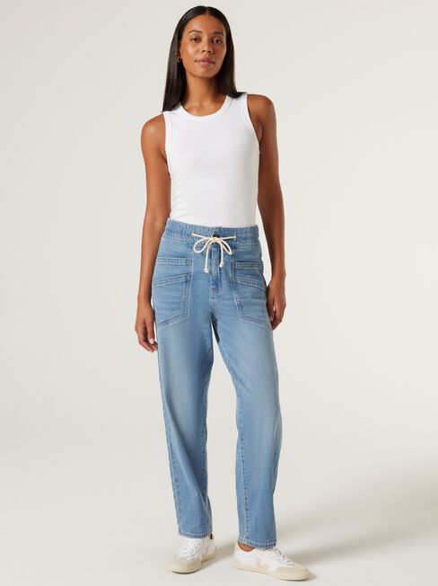 Emily J-Luxe Tapered Jeans