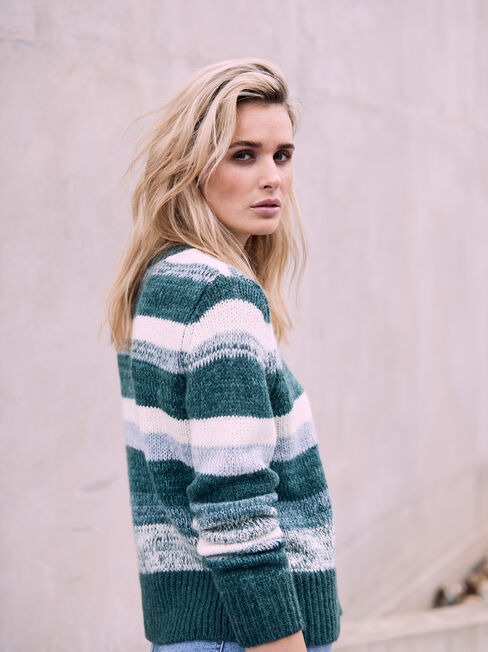 Nala Space Dye Knit, Green, hi-res